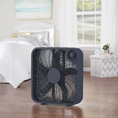 Black 3-Speed Portable Box Fan X28924