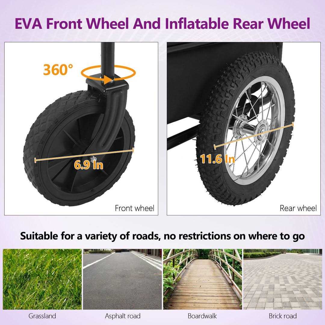 Dog Stroller Pet Bike Trailer Carrier Cart U89851