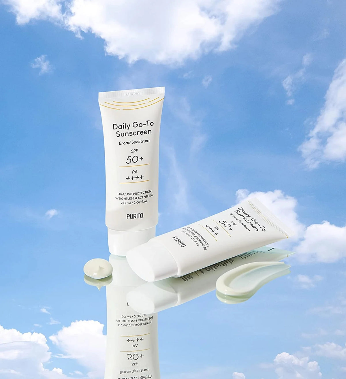 Unscented Soothing SPF 50+ PA++++ 60ml Sunscreen U596