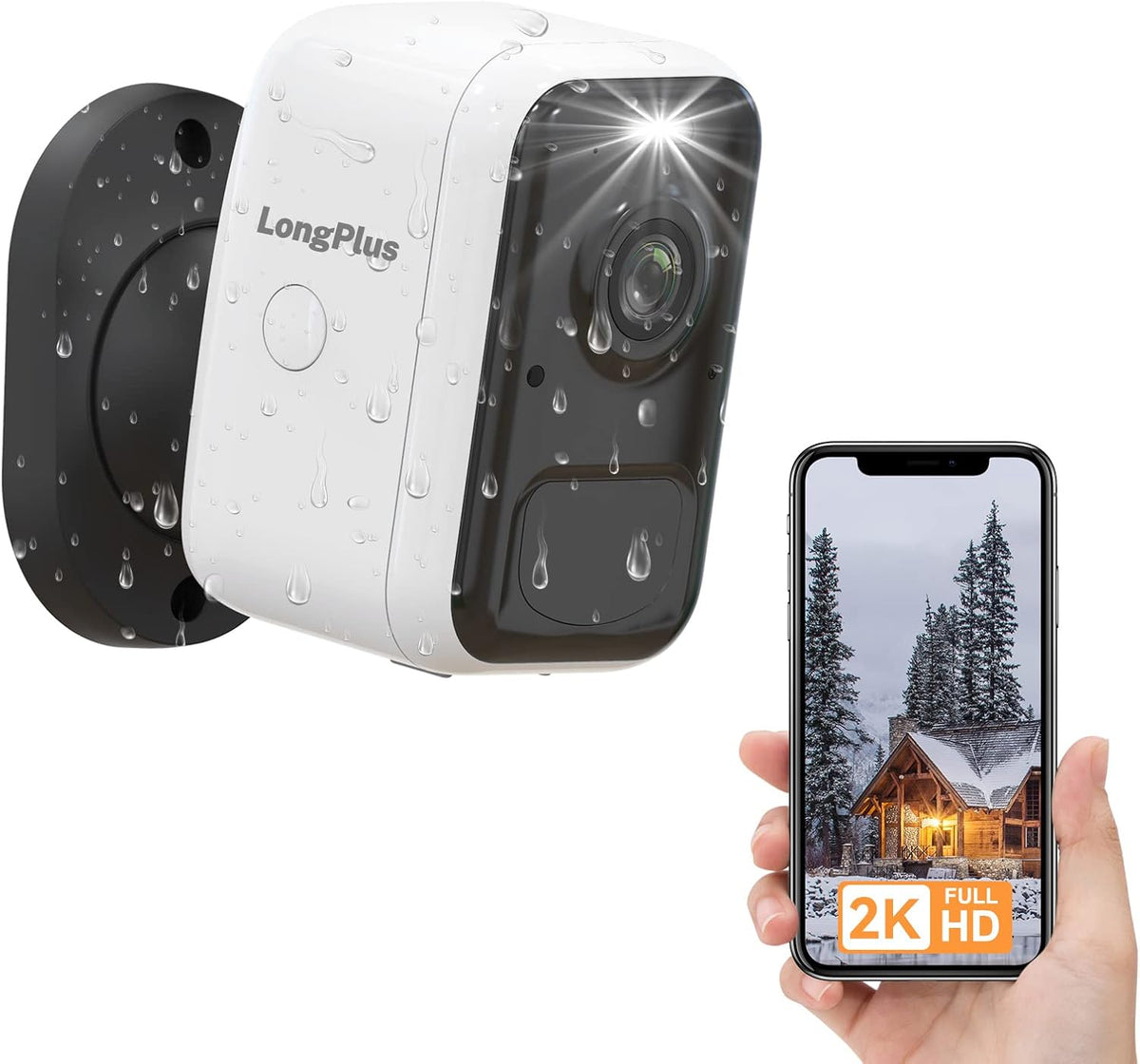 Battery Powered WiFi Security Camera with Night Vision Y229