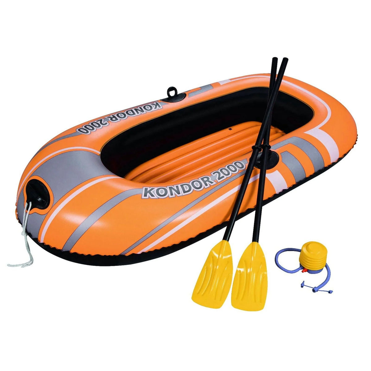 Inflatable Raft Boat Set with Oars and Pump J505306