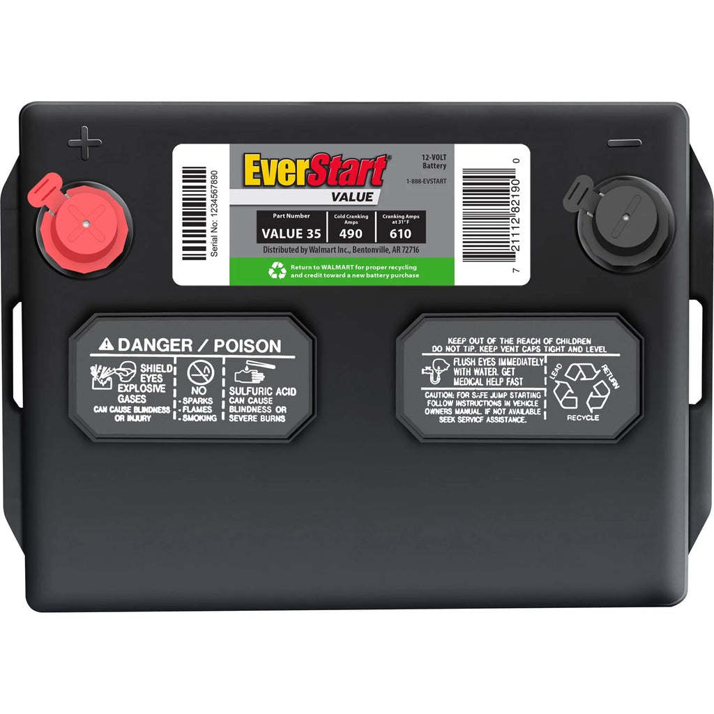 Lead Acid Automotive Battery Group Size 35 12 Volt 490 CCA J700