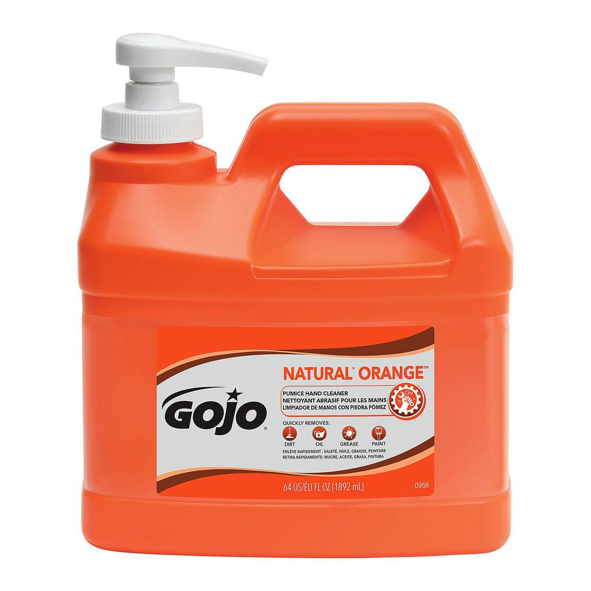 1/2 Gallon Pump Bottle Pumice Hand Cleaner B302