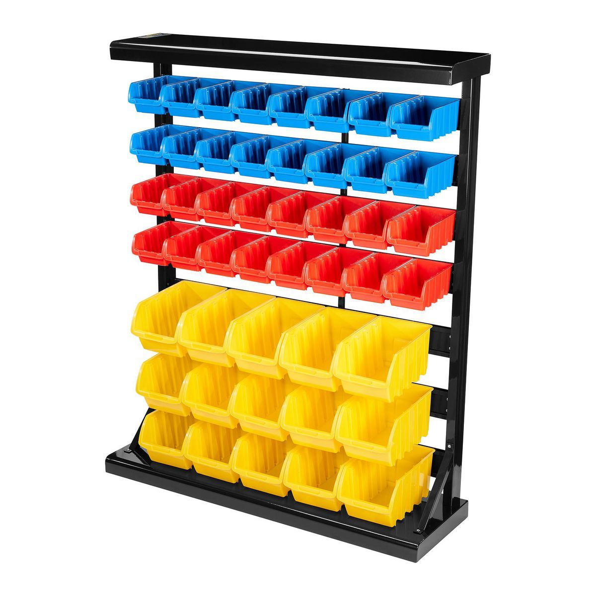 47-Bin Floor-Mount Parts Rack H75675