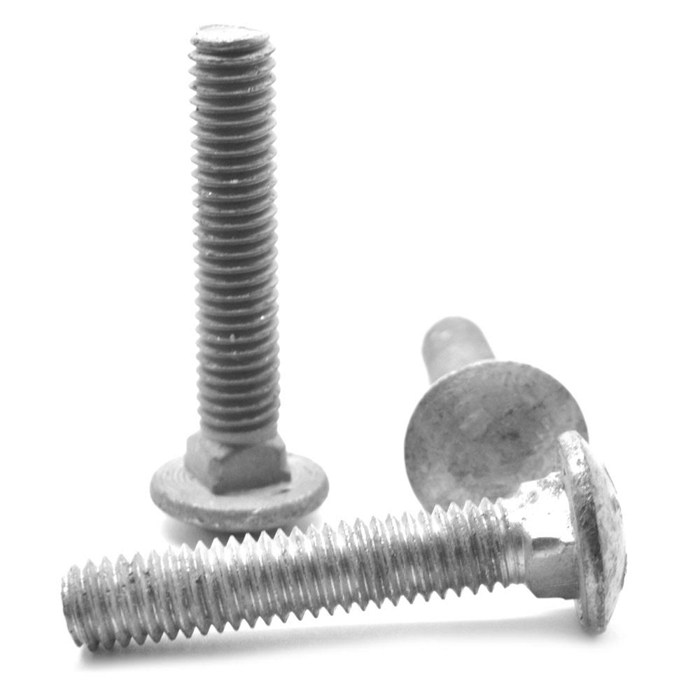 5/16x22-18 x 4 1/2x22 Coarse Thread Grade A Carriage Bolt Hot Dip Galvanized P2917