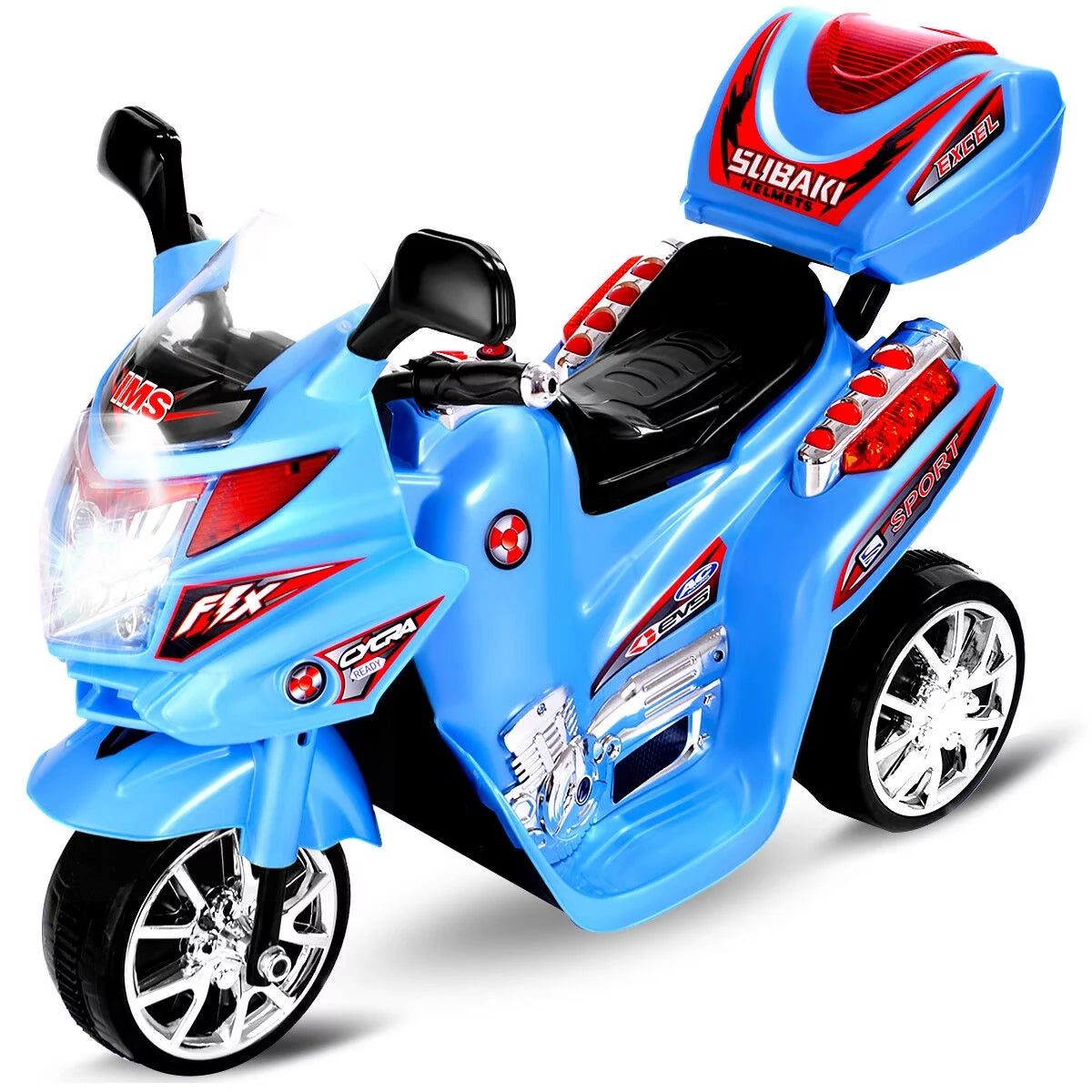Kids Ride On Motorcycle 3 Wheel 6V Battery Powered Red V913