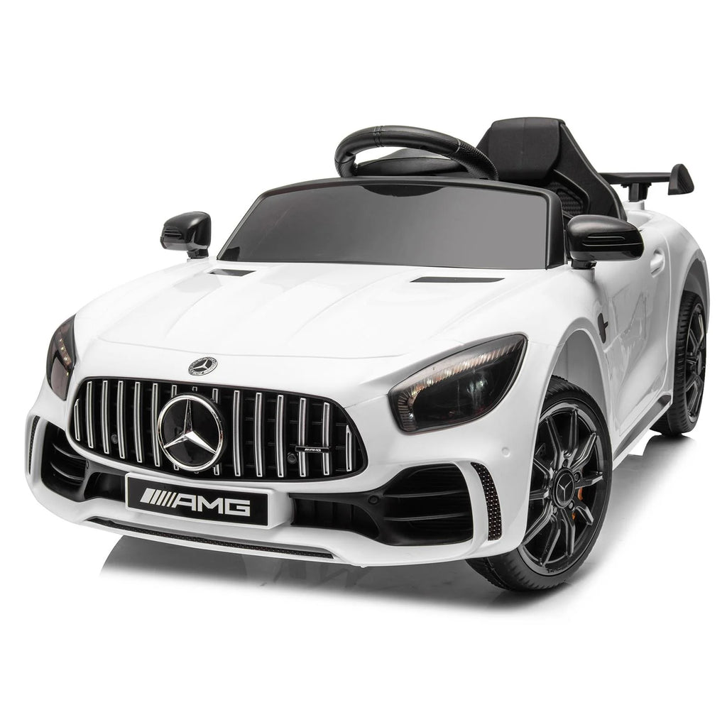 12V Electric Ride on Car Toy with Remote Control, LED Lights, Black L78138