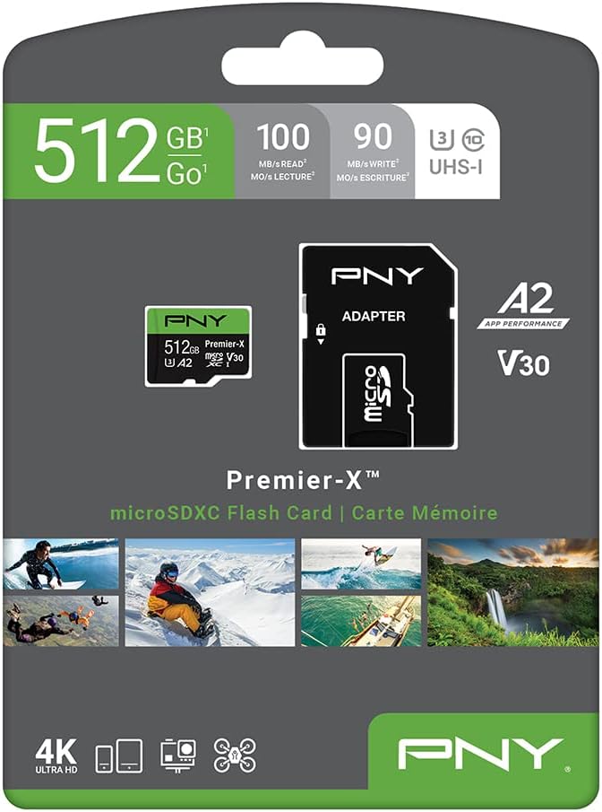 512GB Class 10 U3 V30 microSDXC Flash Memory Card C6696