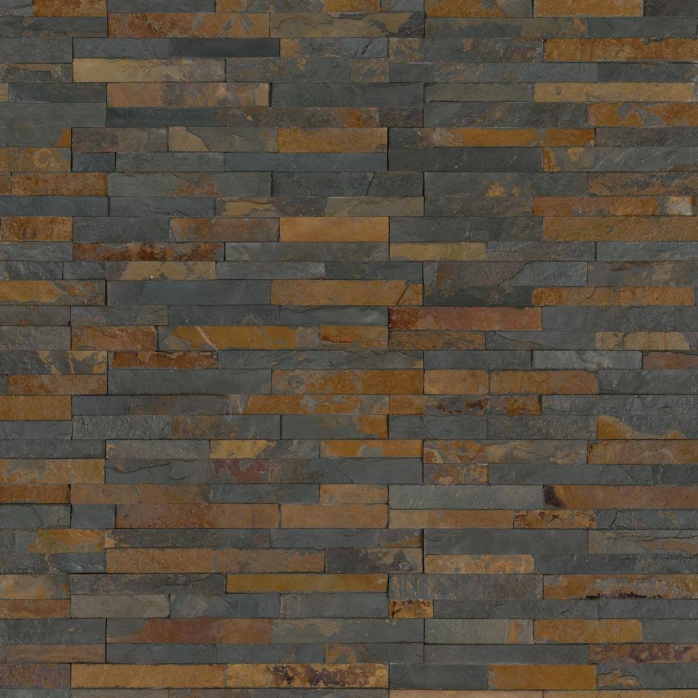6 in. x 6 in. Textured Wall Slate Tile P172