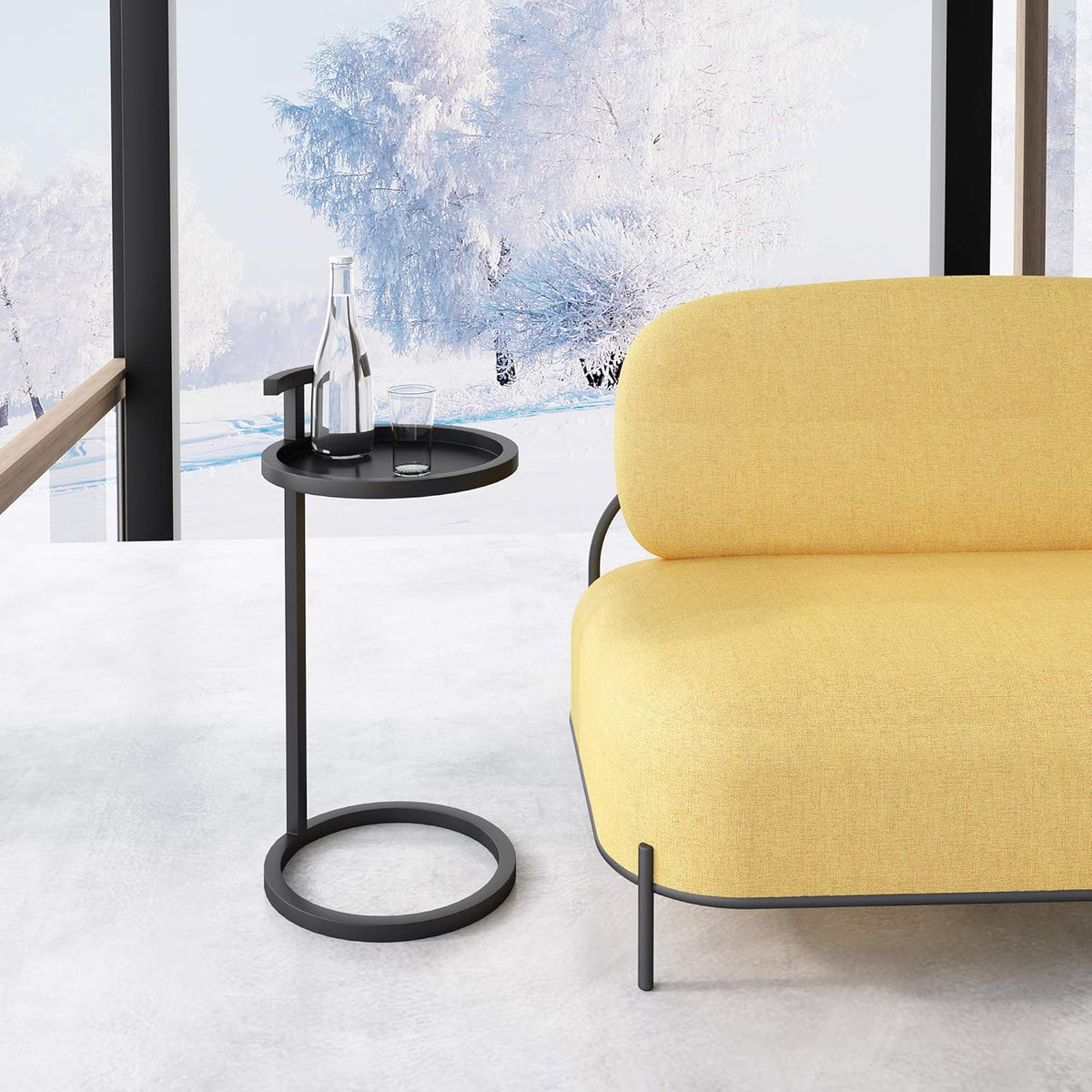 Black Side Table U9542