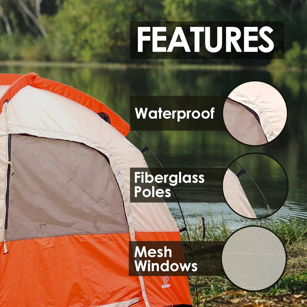 2 Person Waterproof Lightweight 190T Polyester Camping Tent A488329