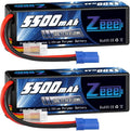 3S Lipo Battery 5500mAh 11.1V 120C Hard Case with EC5 Connector 2 Pack K86274
