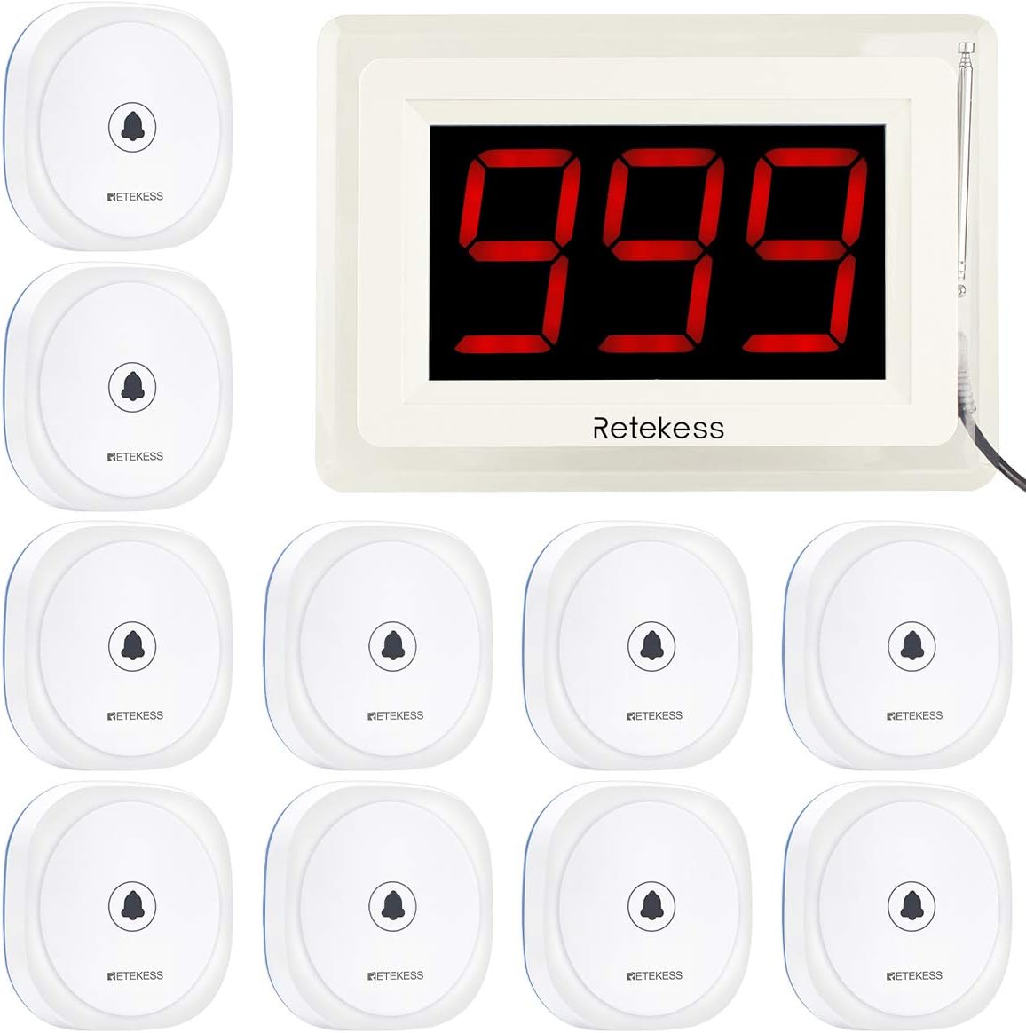 Wireless Caregiver Pager with 10 Call Button Z71290