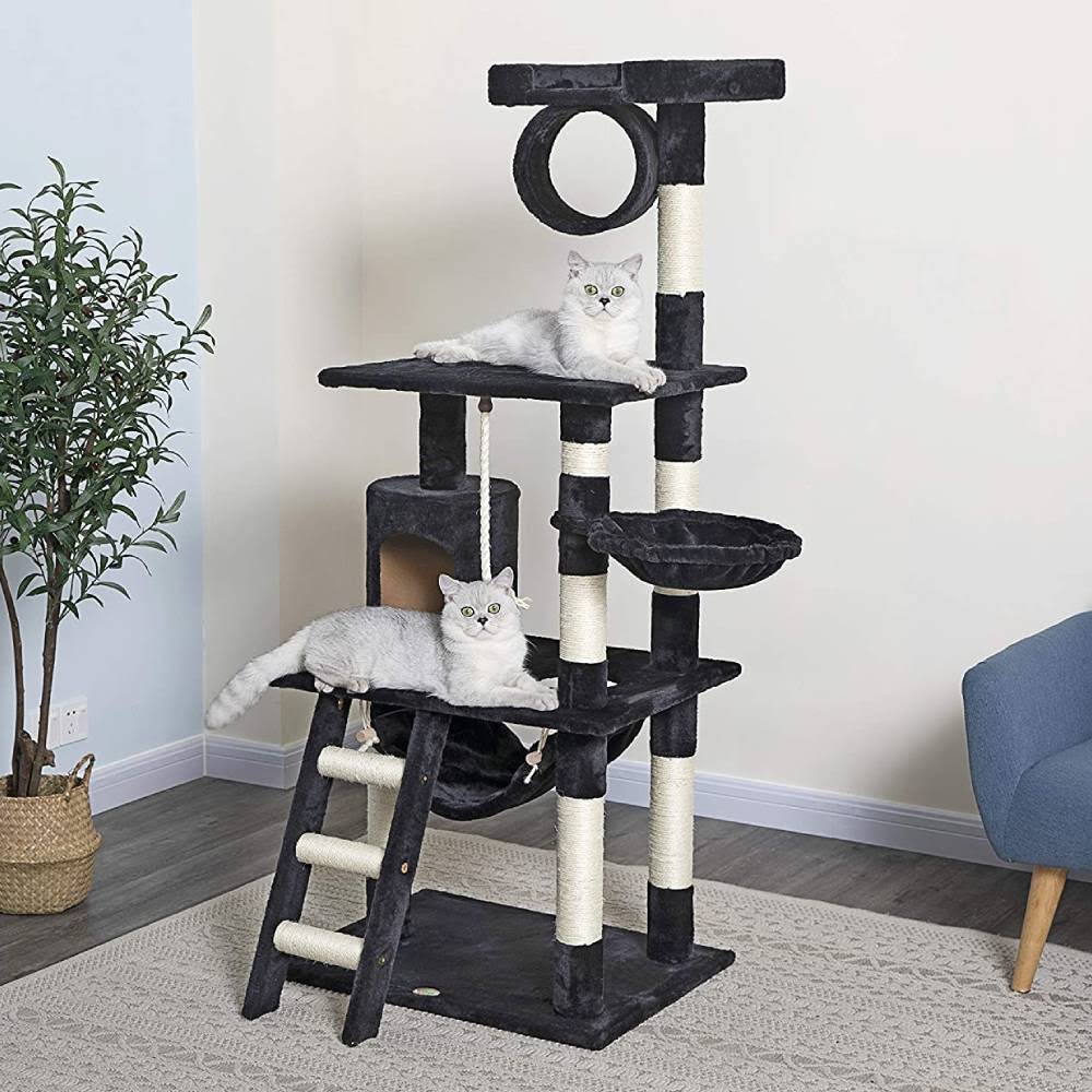Beige 62 in. Cat Tree Y777