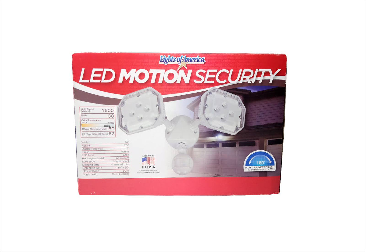 Outdoor Dual Head Motion Sensor LED Security Light O209757