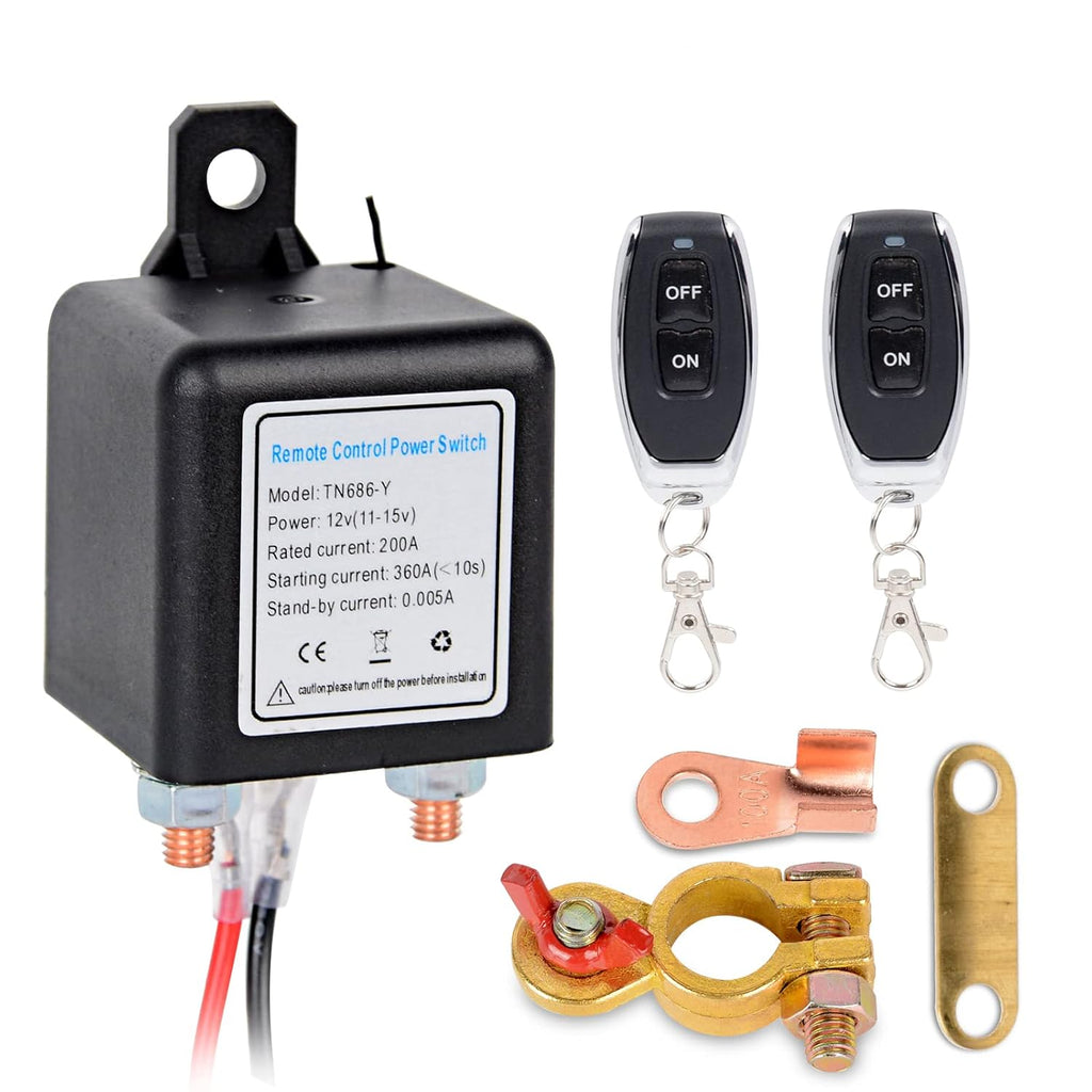 Wireless Remote Control Battery Disconnect Switch DC12V 200A Z8586