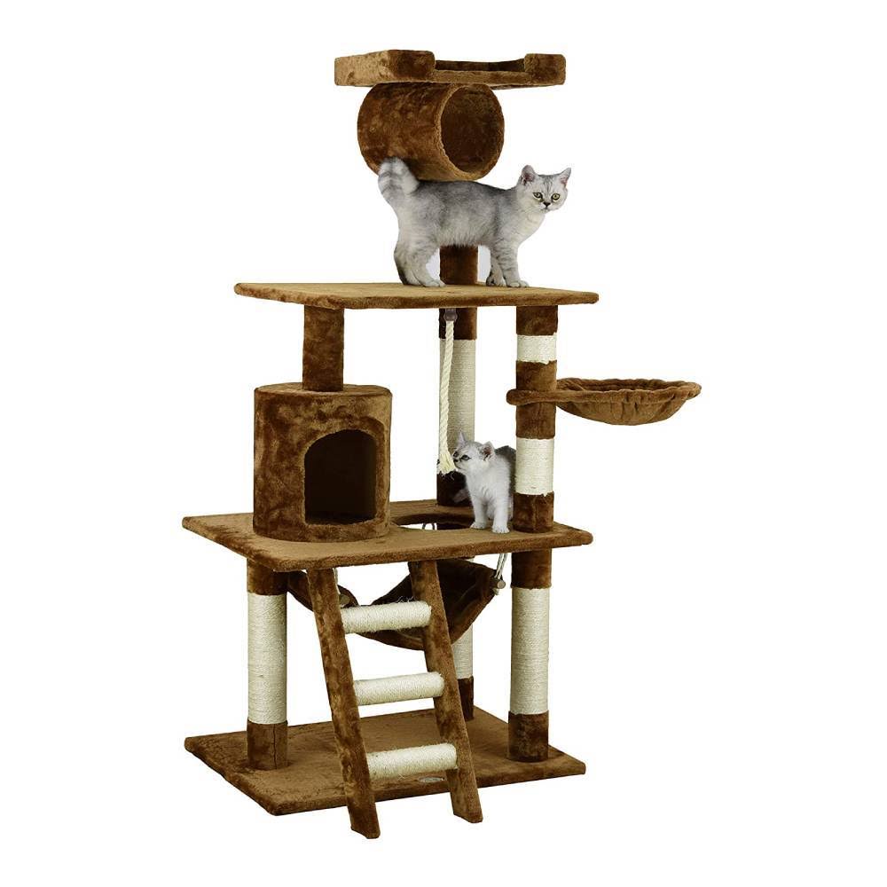 Beige 62 in. Cat Tree Y777