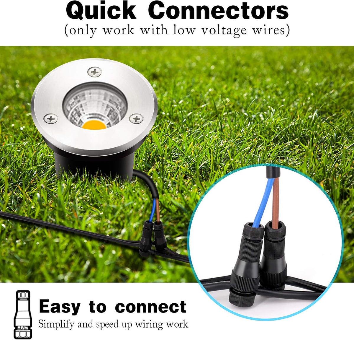 12V 24V IP67 Waterproof 5W 10 Pack In-Ground Lights T591