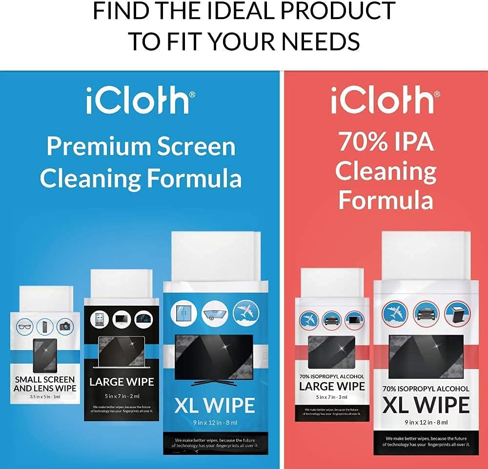 Screen Cleaning Wipes 100 Individually Wrapped S67247