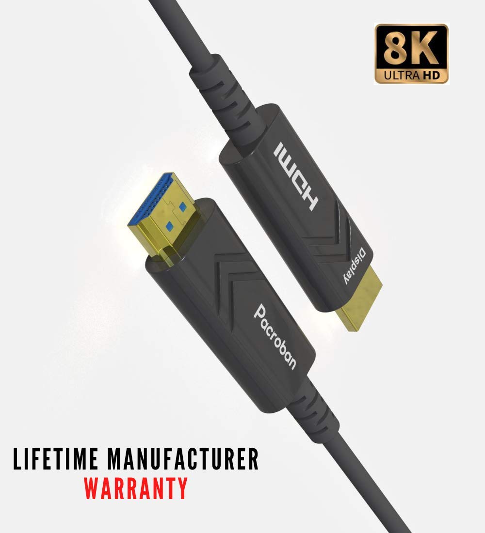 150ft Fiber Optic HDMI 2.1 Cable 8K 4K 120Hz 48Gbps X3914
