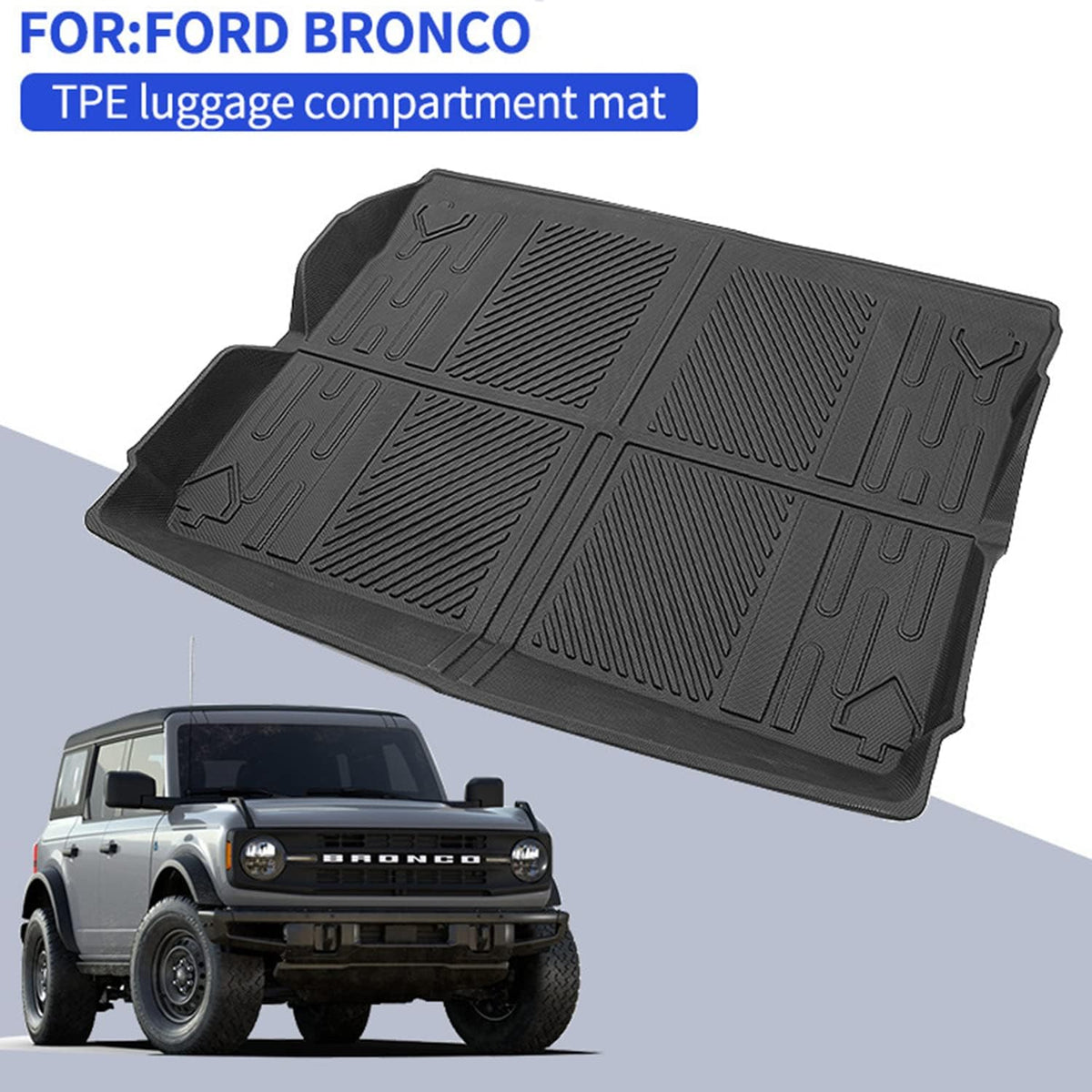 Cargo Mat Cargo Liner TPE Material All-Weather Trunk Liner Trunk Mat K53959