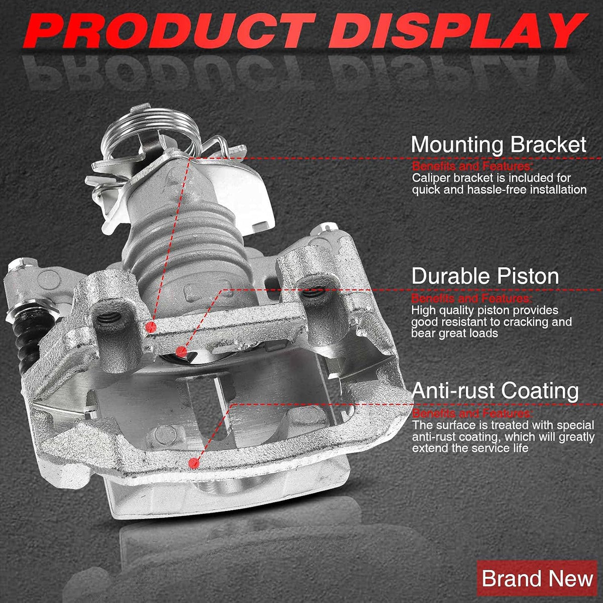 Rear Driver Side Brake Caliper Assembly B5302