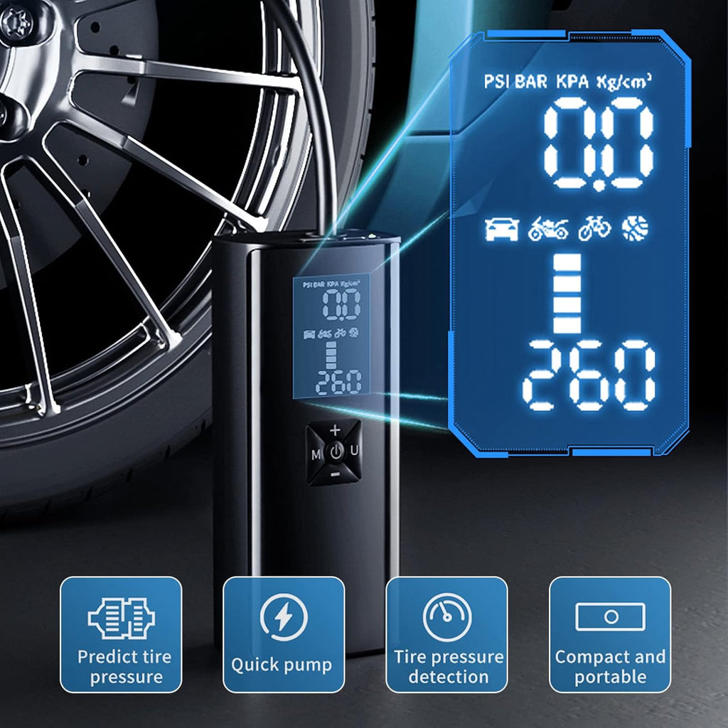 Cordless 150 PSI Rechargeable Portable Air Compressor Tire Pump K28443