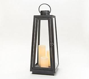 Antique Black Indoor/Outdoor Tapered Lantern K265