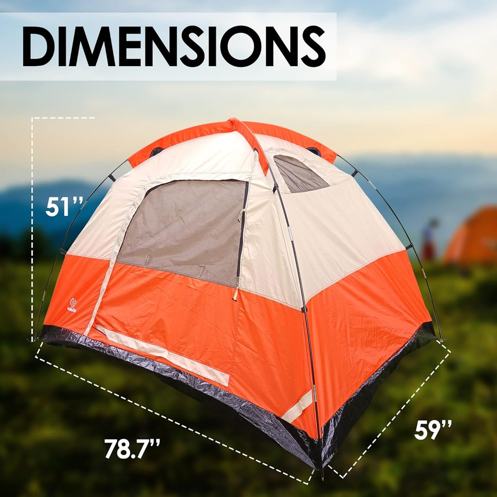 2 Person Waterproof Lightweight 190T Polyester Camping Tent A488329