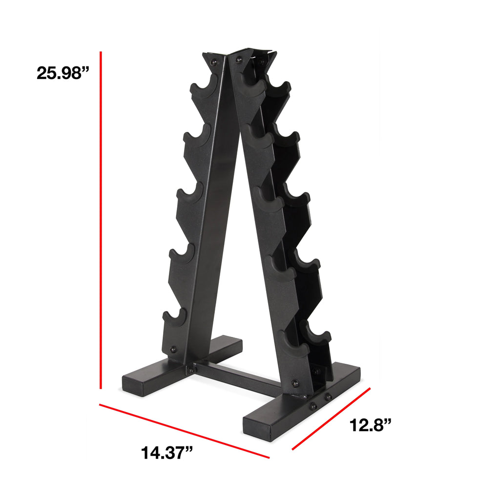 Black A-Frame Dumbbell Rack V44831