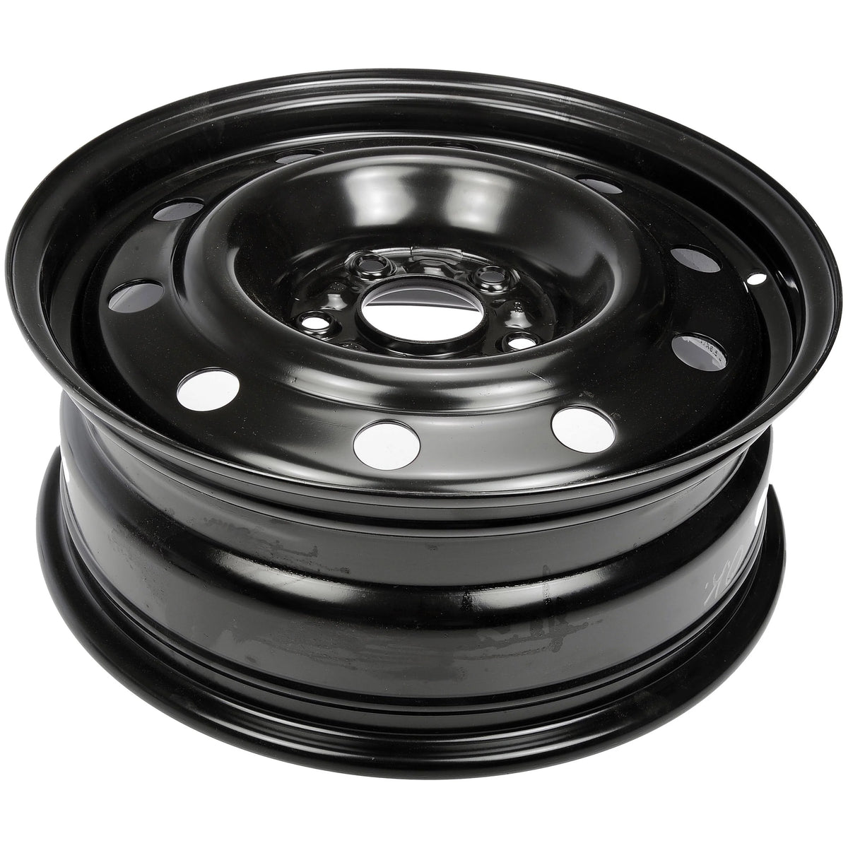 Steel 17 x 6.5-inch 5-Lug Black Wheel Rim E417
