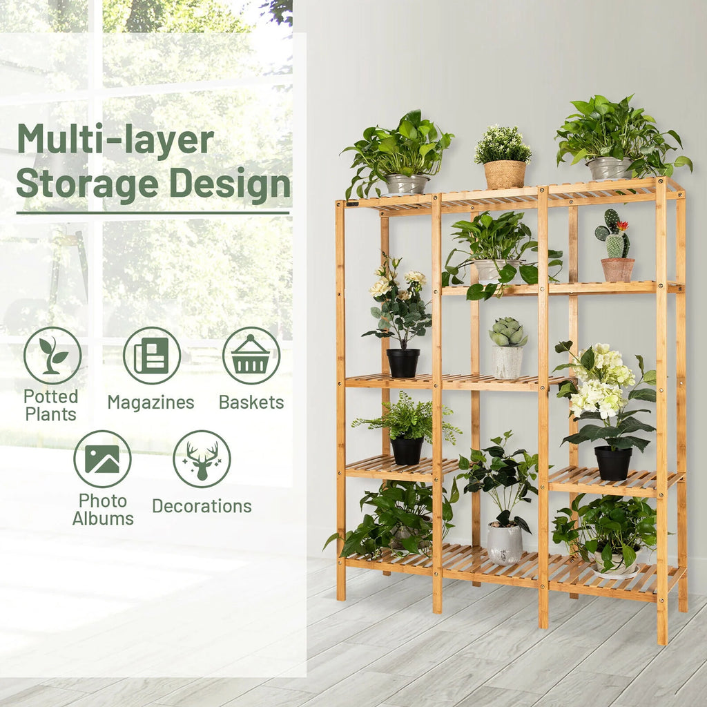 Bamboo Storage Organizer Rack X910