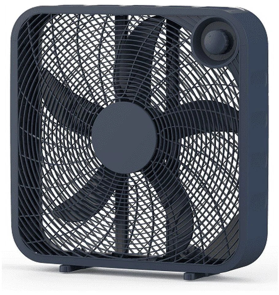 Black 3-Speed Portable Box Fan X28924
