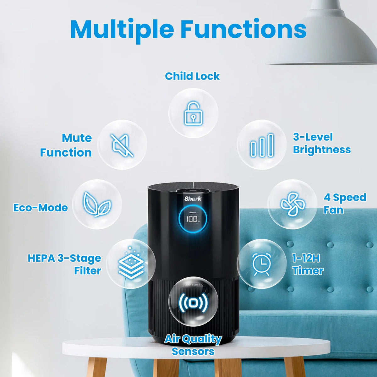 Refurbished Air Purifier with HEPA Filter W63693
