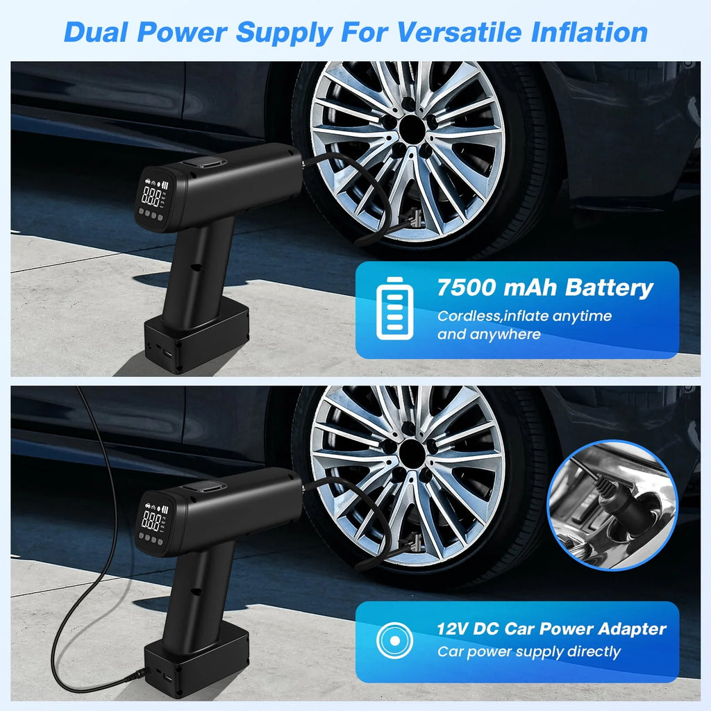 Portable Air Compressor 160 PSI Cordless Tire Inflator S727852