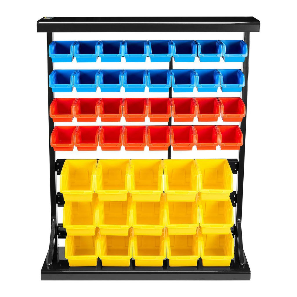 47-Bin Floor-Mount Parts Rack H75675