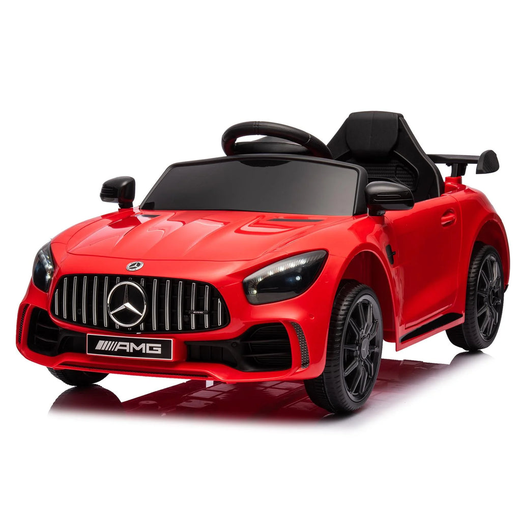 12V Electric Ride on Car Toy with Remote Control, LED Lights, Black L78138