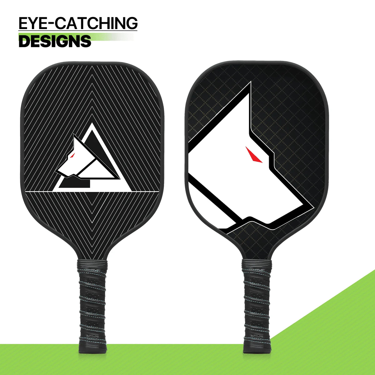 Carbon Fiber Pickleball Rackets Set of 2 with 4 Balls and Carry Bag N83159