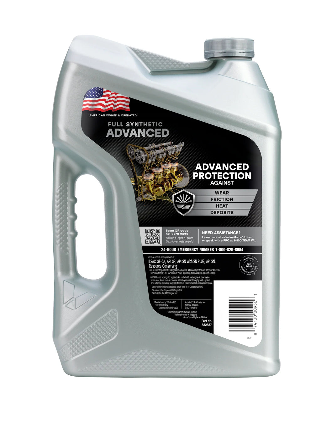 Full Synthetic SAE 5W-30 Motor Oil 5 QT X622084