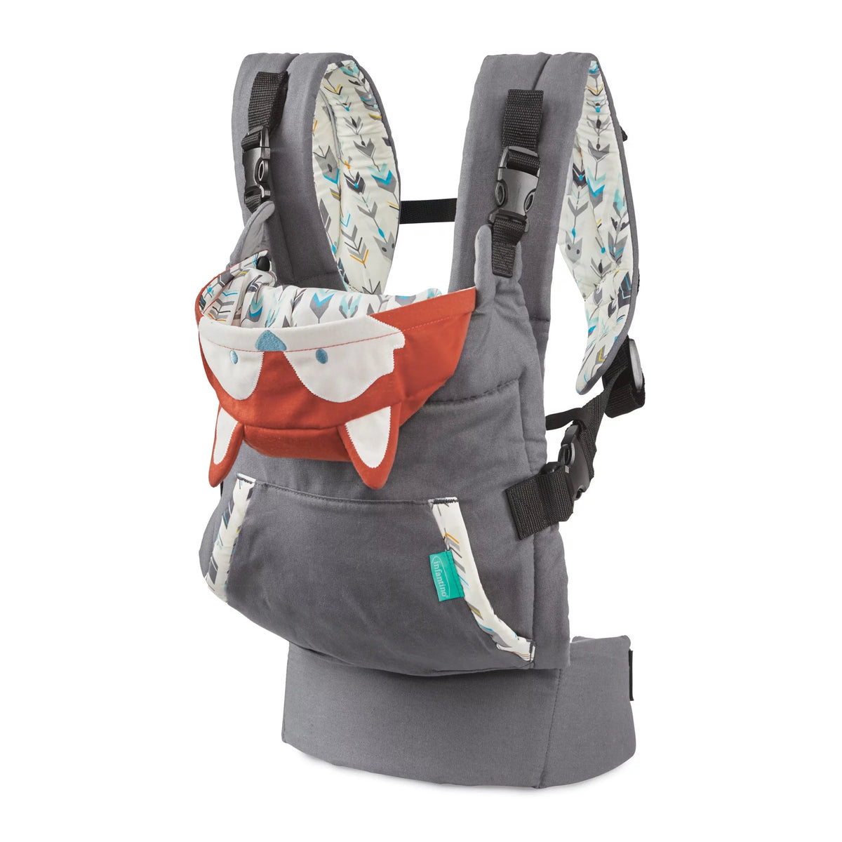Ergonomic Hoodie Baby Carrier, 2-Position, 12-40lb, Gray Fox S672