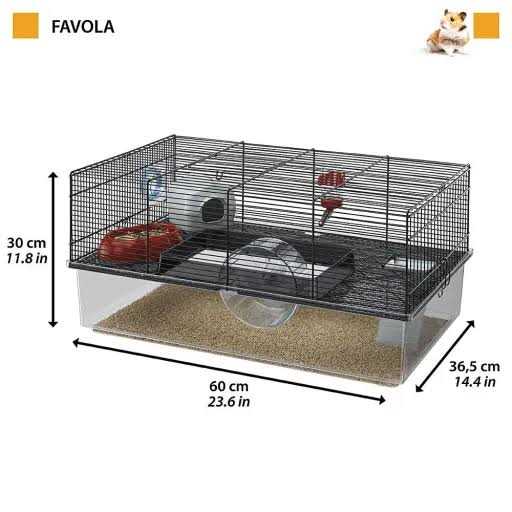 Large Hamster Cage with Water Bottle O3772