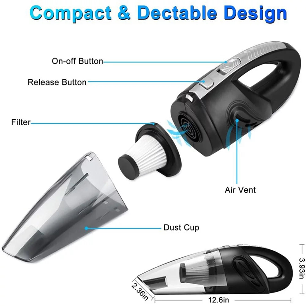 Cordless Handheld Car Vacuum Cleaner U92407