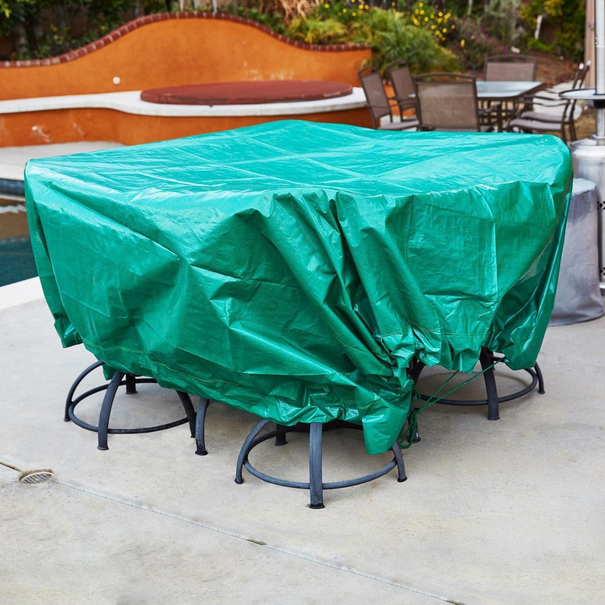 9 ft. x 9 ft. Weather-Resistant Drawstring Tarp T8063