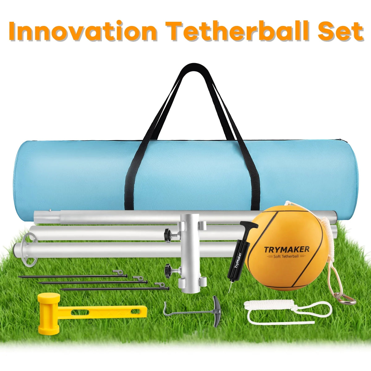 Tetherball Set with Base and Pole F1236
