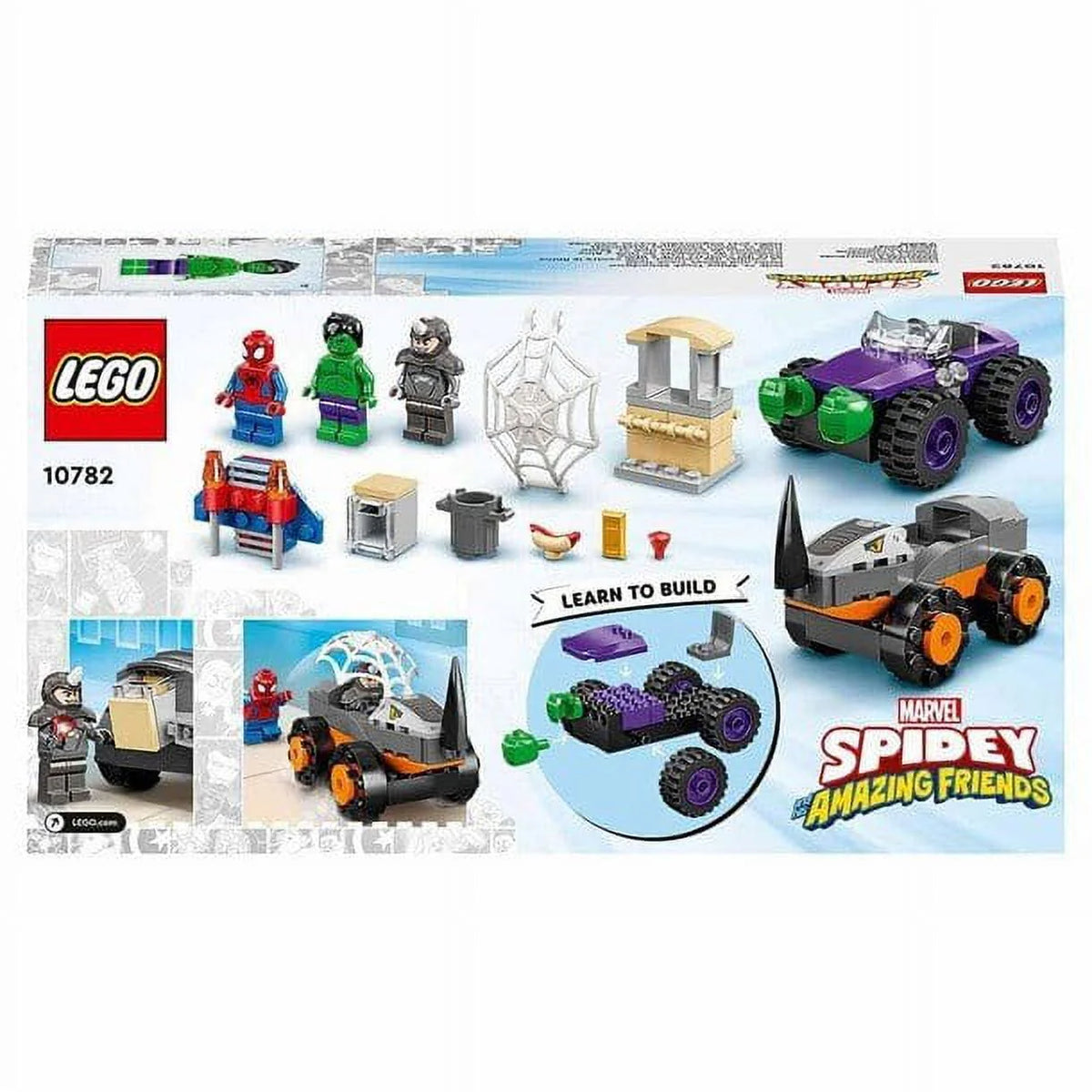 Lego Marvel Spidey and Friends Rhino vs Truck 10782 M78201