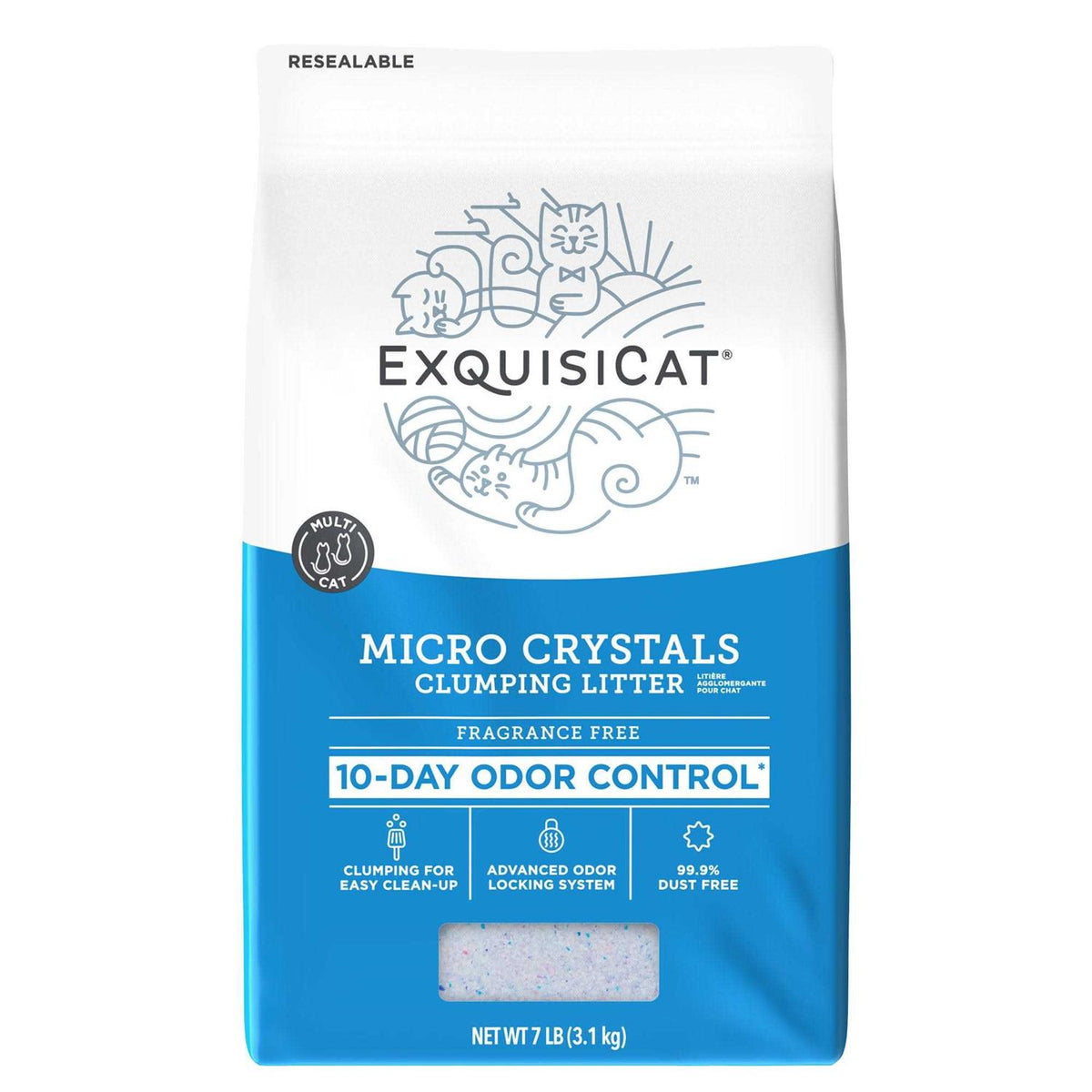 Fragrance Free Clumping Micro Crystals Cat Litter Q15232