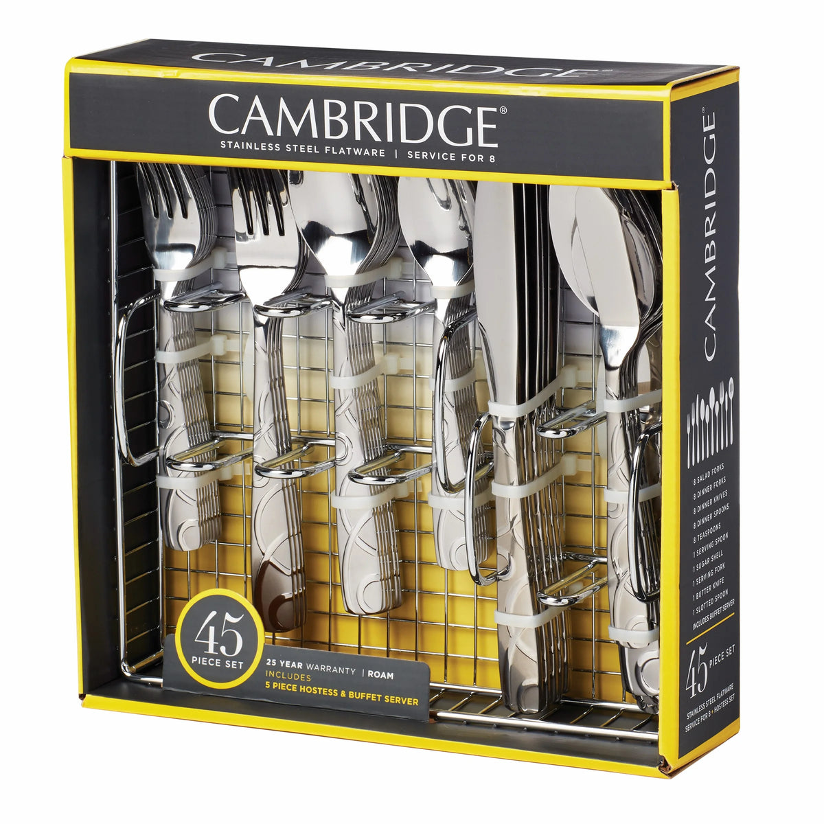 45-Piece Stainless Steel Flatware Set A227