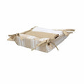 Square Basket and 3 Towels Textile Beige Q255