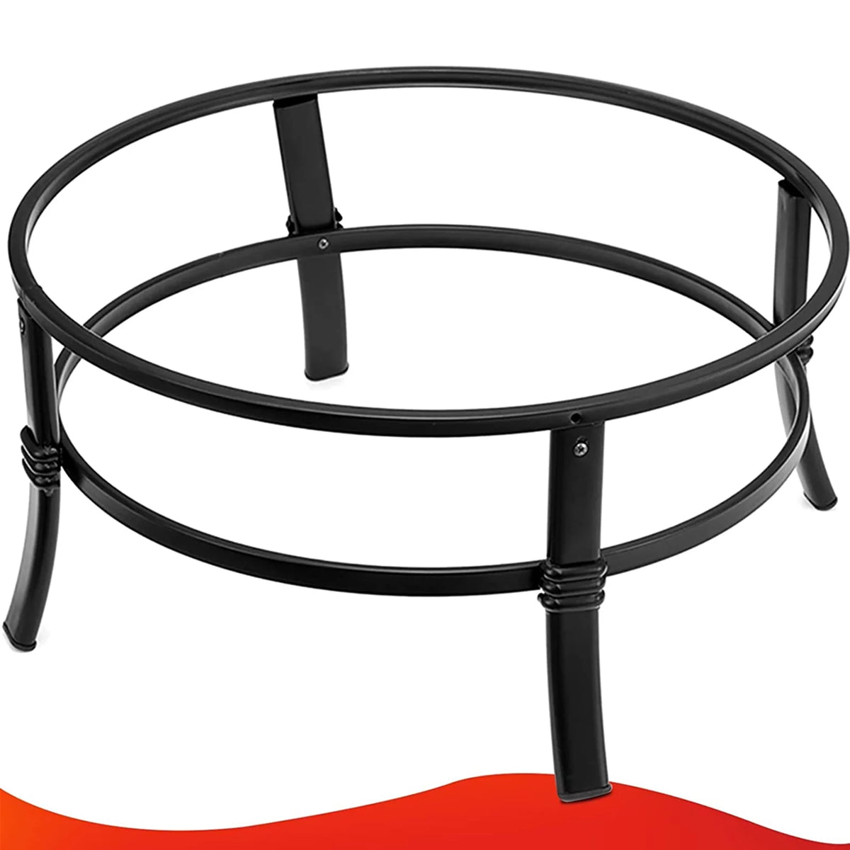 26 inch Portable Wood Burning Fire Pit with Log Grate, Poker S8023