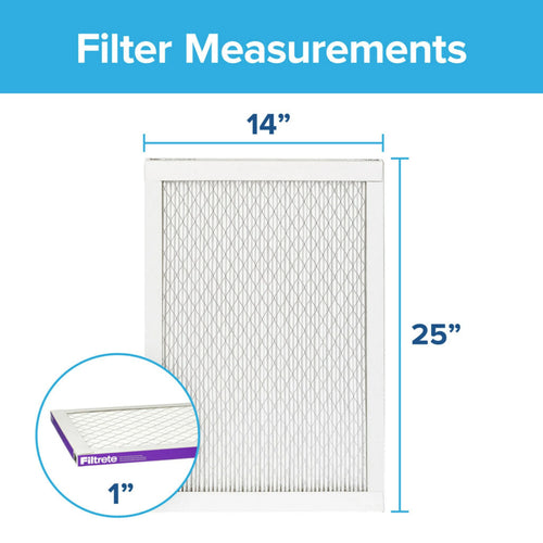 14x25x1 Air Filter, 2 Filters V5024
